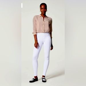 Spanx White Jean-ish Leggings, Size XS